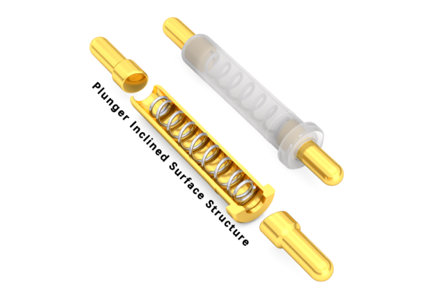 Internal structure of double-ended Pogo Pin