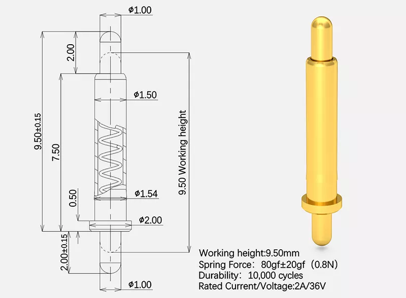 Double-ended Pogo Pin standard product 01