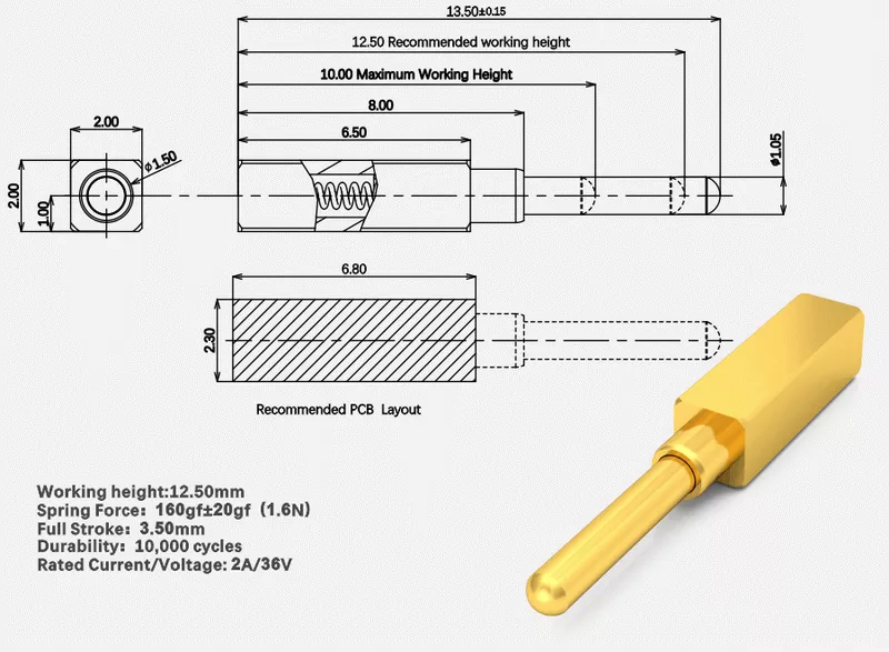 Side Contact Pogo Pin